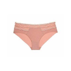 True & Co. Madison Lace Hipster Panties 3-Pack in Whiskey Rose Pink S